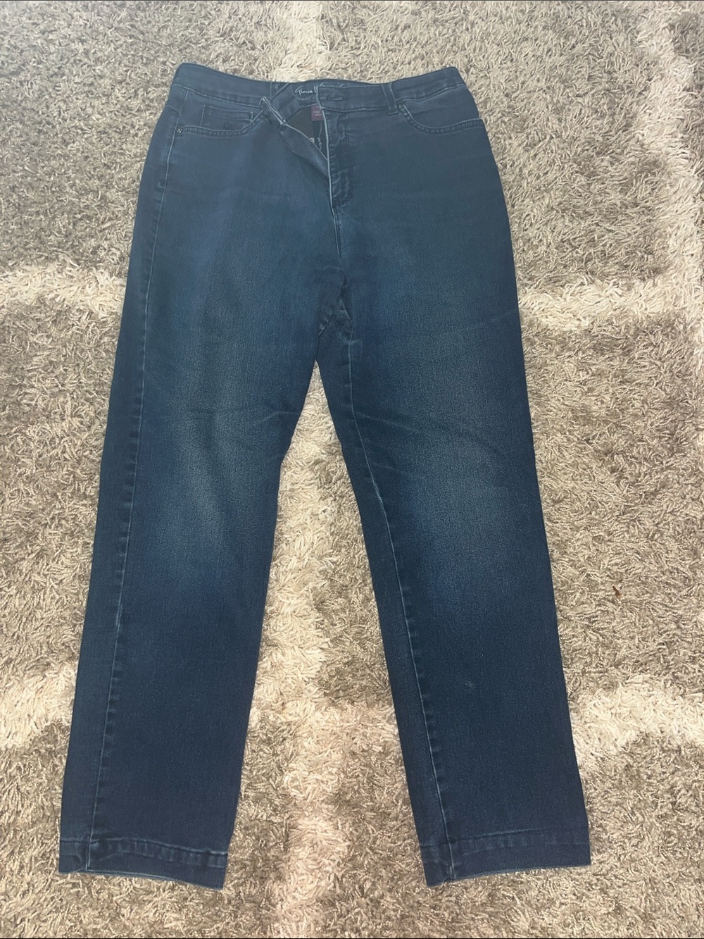 Gloria Vanderbilt Men's Dark Blue Straight Jeans